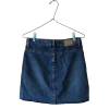 Mini falda denim con botones y bolsillos