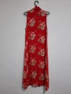 Vestido coral con flores
